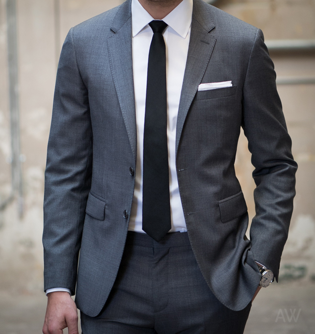 Ashley Weston presents: the Grey Notch Lapel Suit as an essential for the men's wardrobe