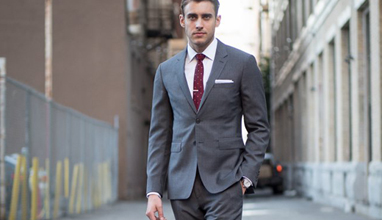 Ashley Weston presents: the Grey Notch Lapel Suit as an essential for the men's wardrobe