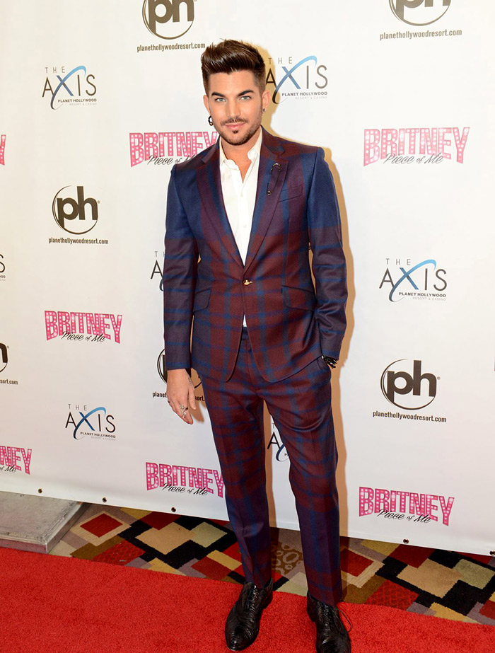 Fashion icon Adam Lambert dressed in suits