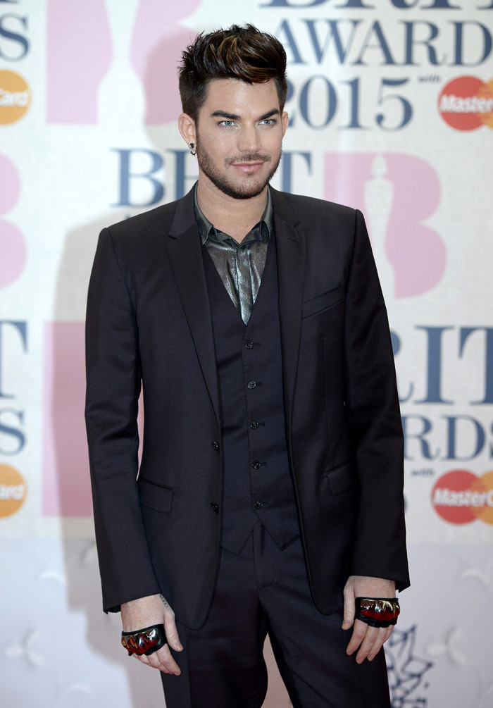 Fashion icon Adam Lambert dressed in suits