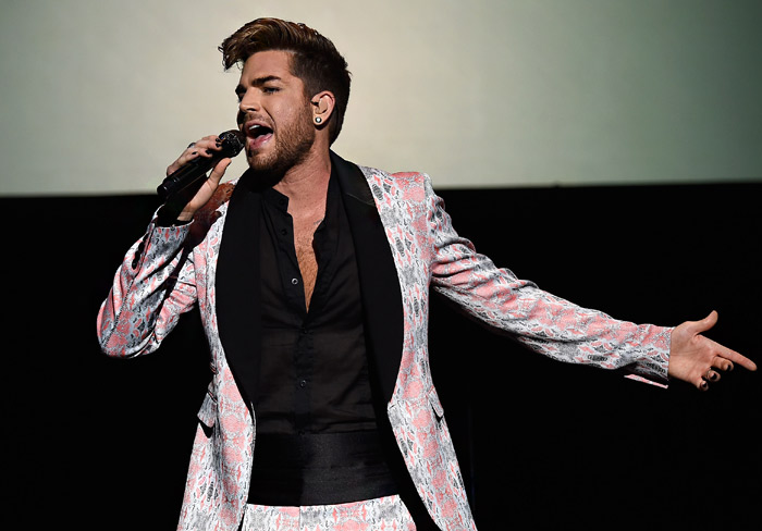 Fashion icon Adam Lambert dressed in suits