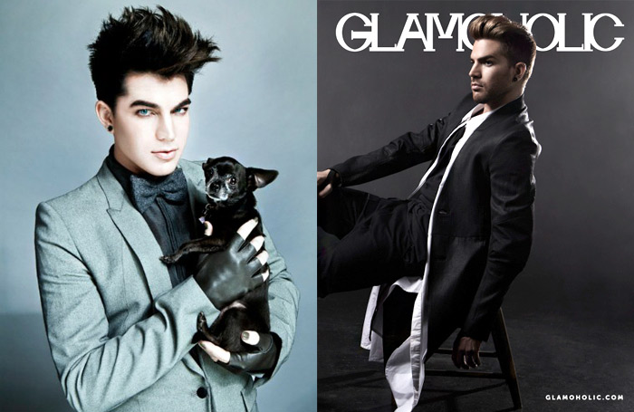 Fashion icon Adam Lambert dressed in suits