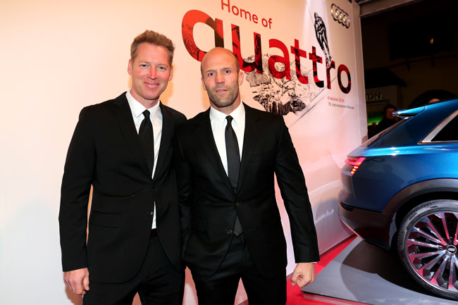 'Audi Night' in Kitzb?hel with Jason Statham and Luke Evans
