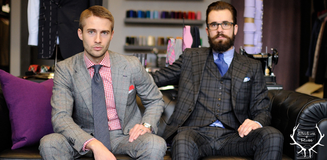 Custom suits and shirts by Beckett and Robb