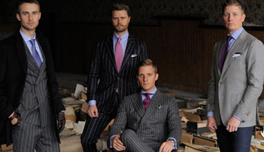 Custom suits and shirts by Beckett and Robb