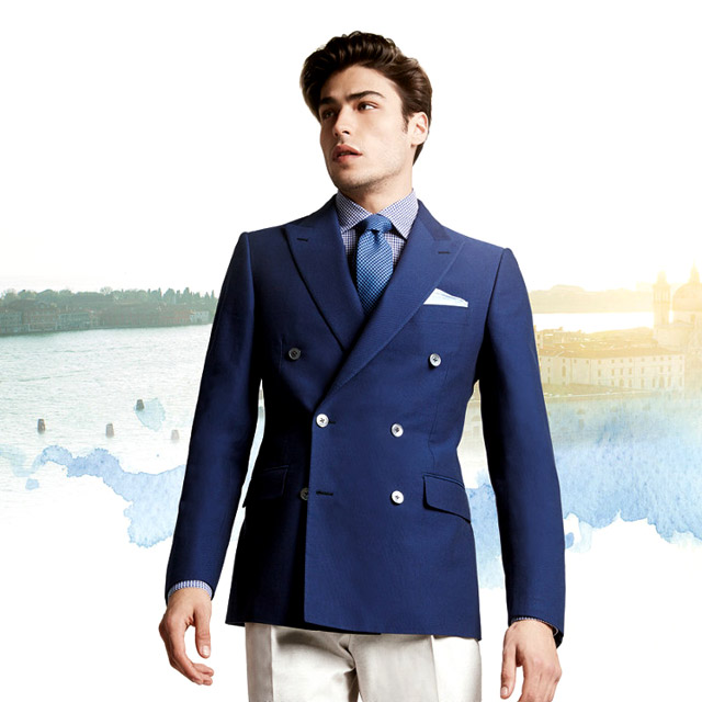 Blue Linen Blazer- Belvest  Mens fashion suits, Blazer, Suit fashion