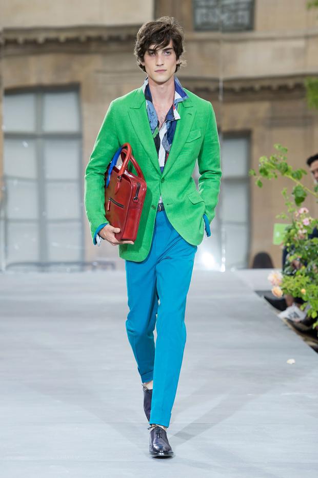 Explosion of colourful suits from Berluti Spring/Summer 2016