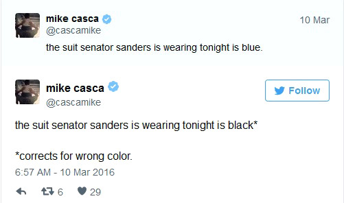 Bernie Sanders' suit color - why it matters?