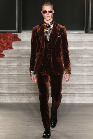 Justin O’Shea presented his first collection for the Brioni brand