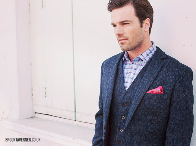 English tailor made suits by Brook Taverner