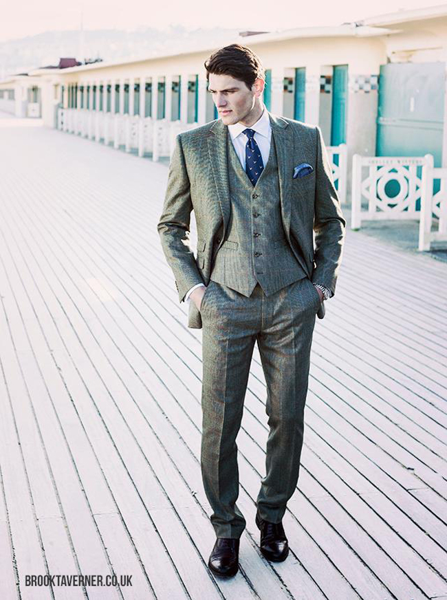 English tailor-made suits by Brook Taverner