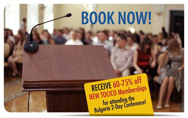 TOCICO 2-Day Workshops Conference in Bulgaria