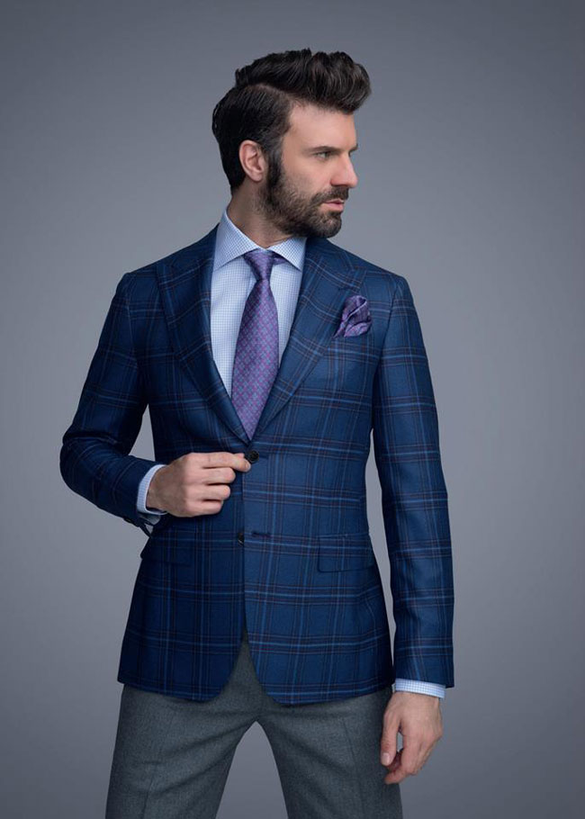 Italian tailor-made suits by Castello d'Oro