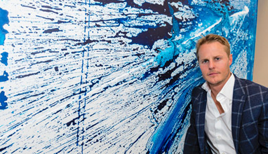 Stylish artist and businessman Conor Mccreedy presents 'Blue Heaven'
