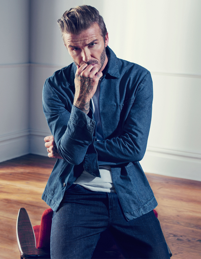 David Beckham in the new Modern Essentials campaign for H&M