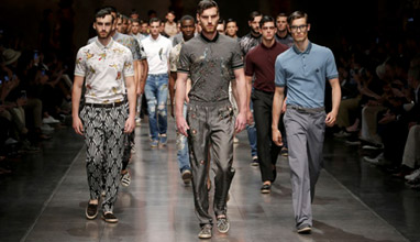 Sicilian Chinoiserie and Sartorial Denim in Dolce & Gabbana Spring-Summer 2016 Men's collection