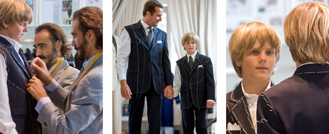 Men's and boys' bespoke suits by DUCA Sartoria NY