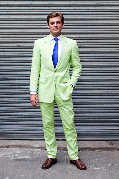 Green Men's Suit