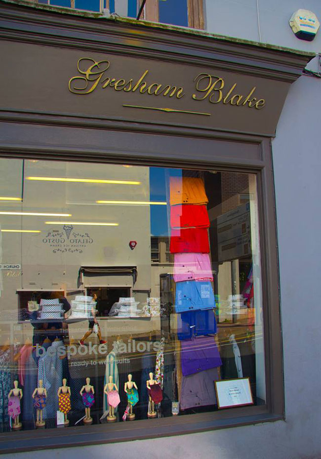 English bespoke suits by Gresham Blake