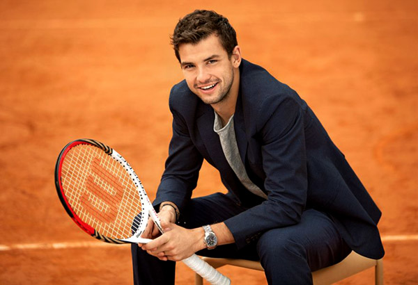 World famous tennis player Grigor Dimitrov is the current leader in Most Stylish Men April 2016 - Category Sport