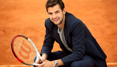 World famous tennis player Grigor Dimitrov is the current leader in Most Stylish Men April 2016 - Category Sport