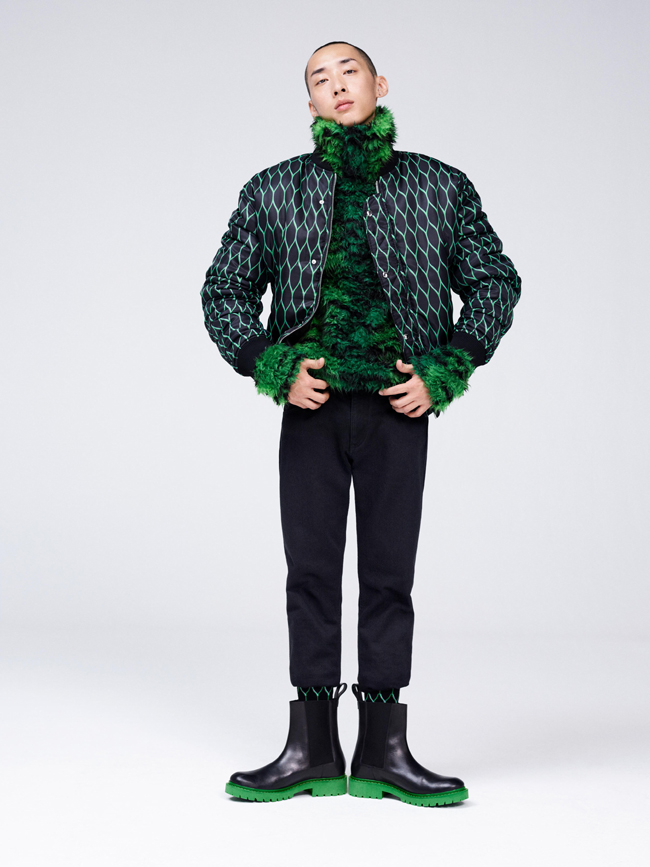 Menswear looks from the collaboration of H&M and KENZO