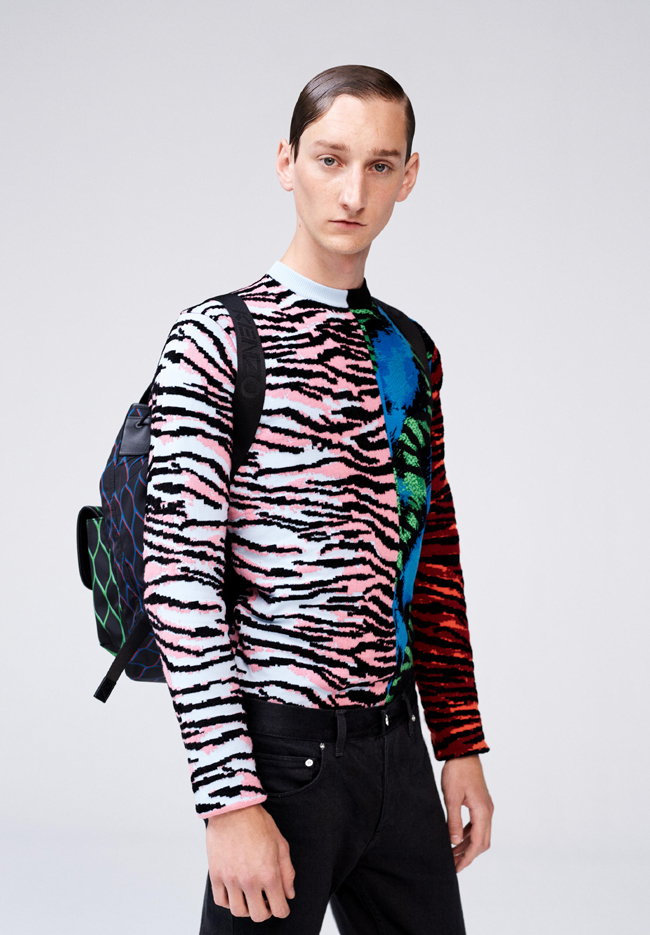 Menswear looks from the collaboration of H&M and KENZO