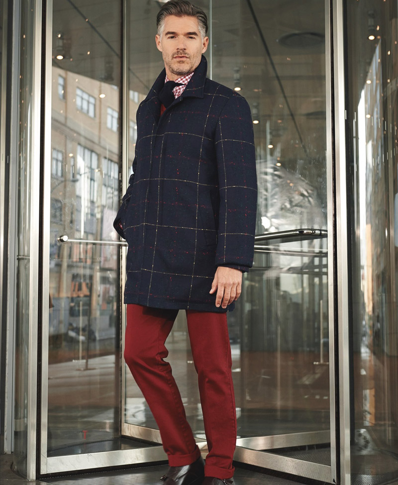 Coral Herringbone - ISAIA Napoli Fall-Winter 2016/2017 collection