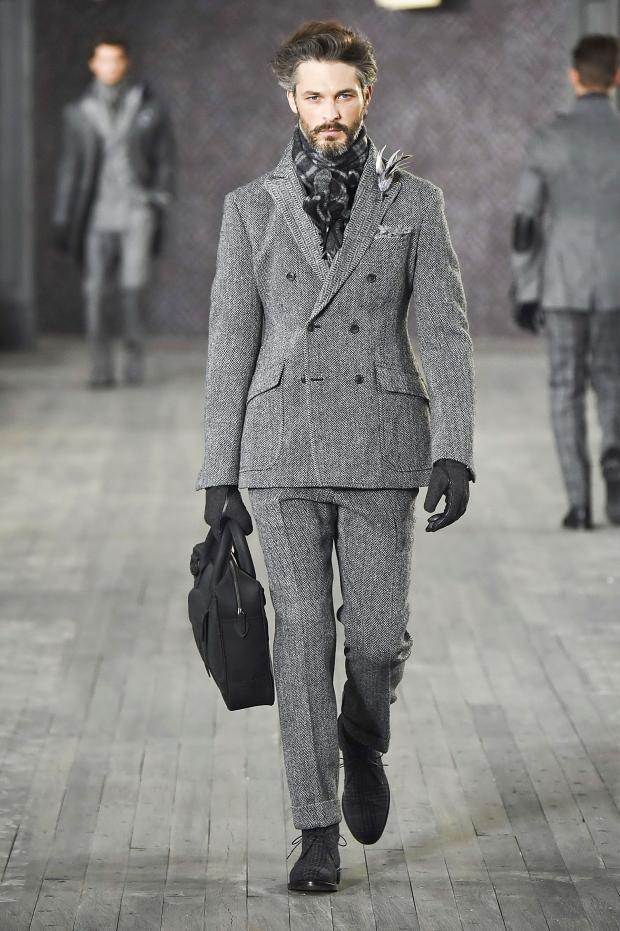 Joseph Abboud Autumn/Winter 2016 - the suit from tweed