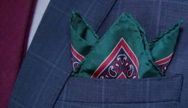 Italian Twill Silk and Irish Linen Pocket Squares by Mr. Jenks Dublin