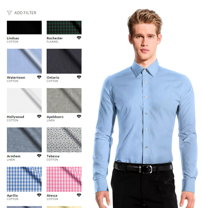 Tailor4less presents its online shirt designer