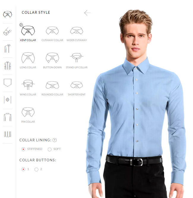 Tailor4less presents its online shirt designer