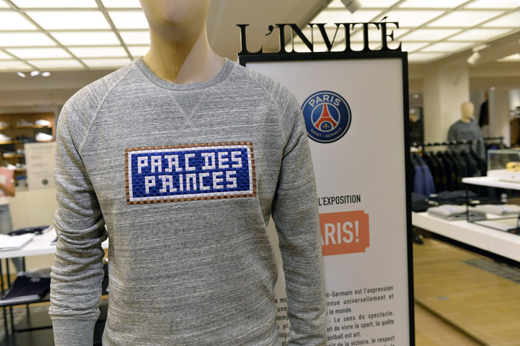 Paris Saint-Germain unveils its 2016/2017 'Third Jersey' at le Bon Marché Rive Gauche