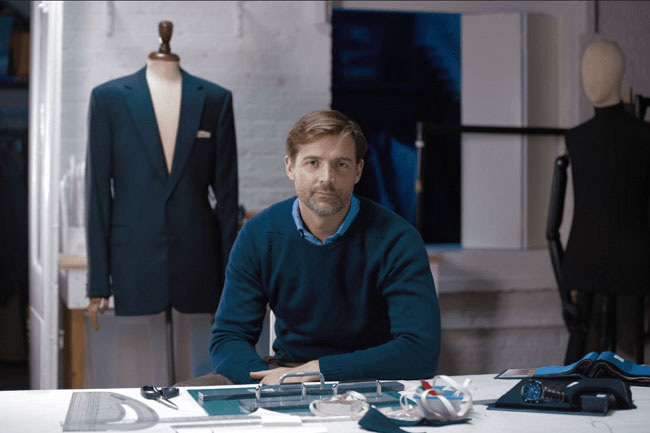 Patrick Grant has created a suit infused with the latest technology