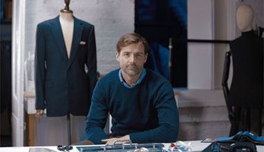 Patrick Grant has created a suit infused with the latest technology