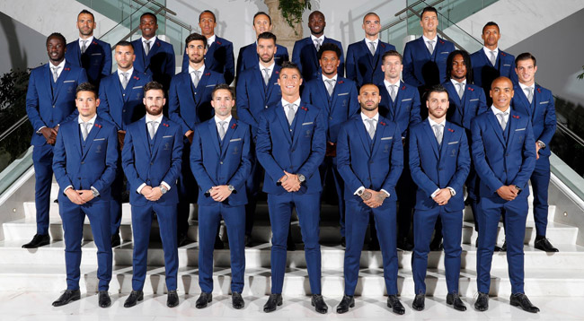 Portuguese football team in tailor made suits by Dielmar ...