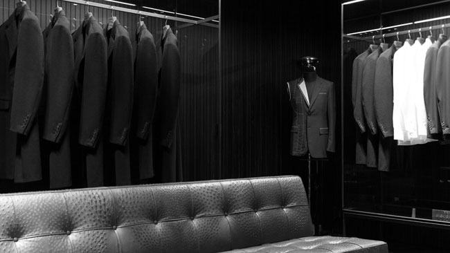 Made-to-measure suits by Prada