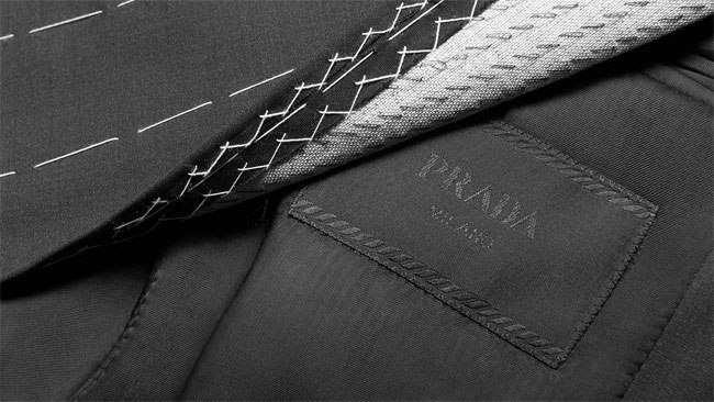 Made-to-measure suits by Prada