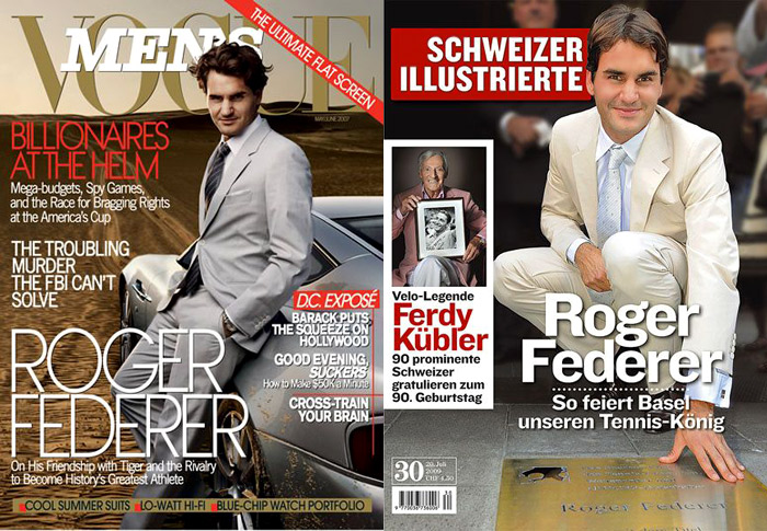 Celebrities' style: Roger Federer stylish at the age of 36