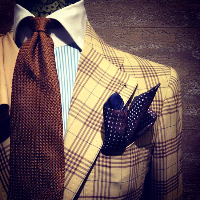 Italian handmade men's suits by Sciamat