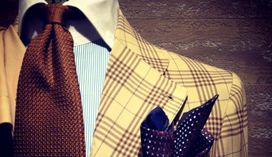 Italian handmade men's suits by Sciamat