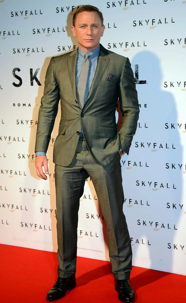 British actor Daniel Craig - as stylish as his character James Bond