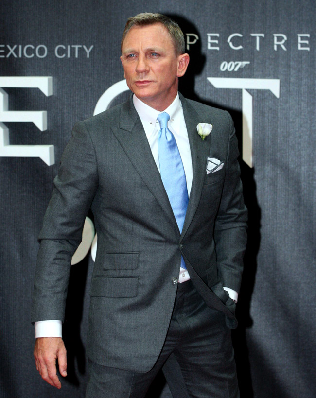 British actor Daniel Craig - as stylish as his character James Bond