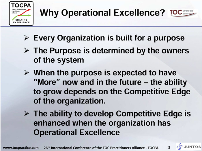Laying the foundations for Operational Excellence