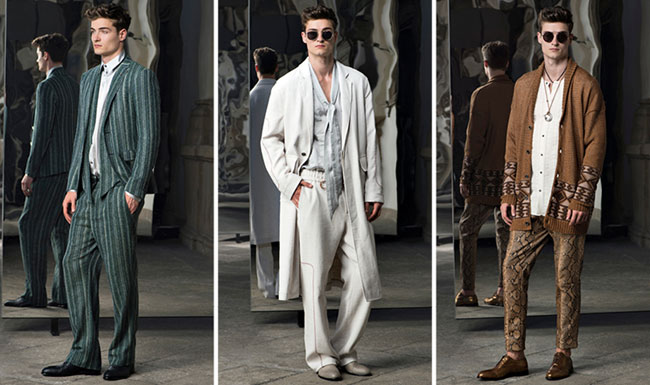 Trussardi Spring/Summer 2017 collection - a protagonist of a dandyism