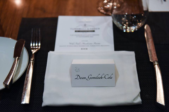 Turnbull & Asser organised a private dinner to present the rich history of the brand