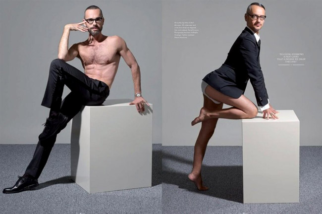 Narcissism and self exposure in fashion or the quirk of Viktor & Rolf 