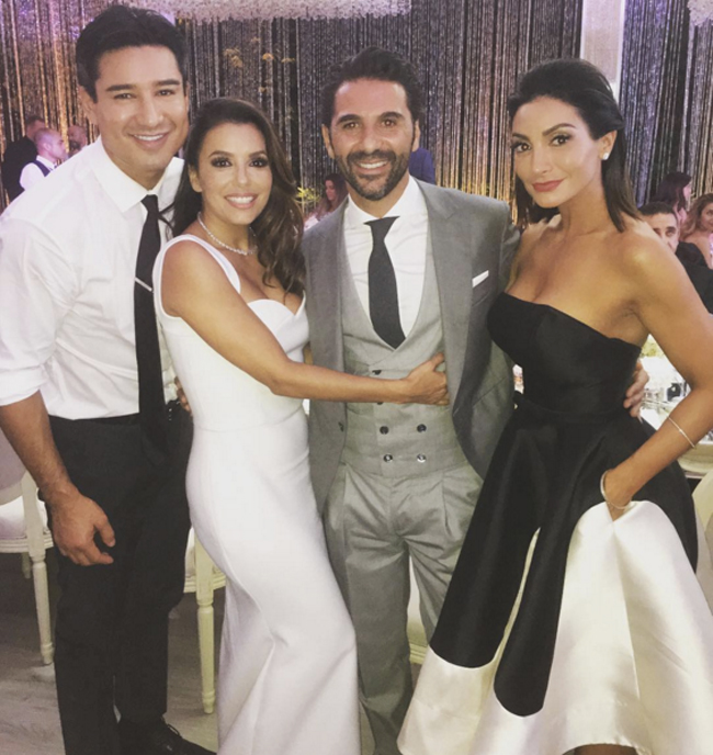 Eva Longoria & Courtney Lopez shine in Ieena Duggal - Who wore it best?