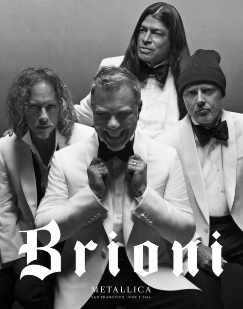 Rock band Metallica are the stars of Brioni’s first advertising campaign