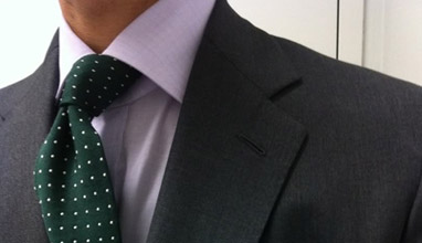 The trio of the men's shirt, necktie and suit jacket